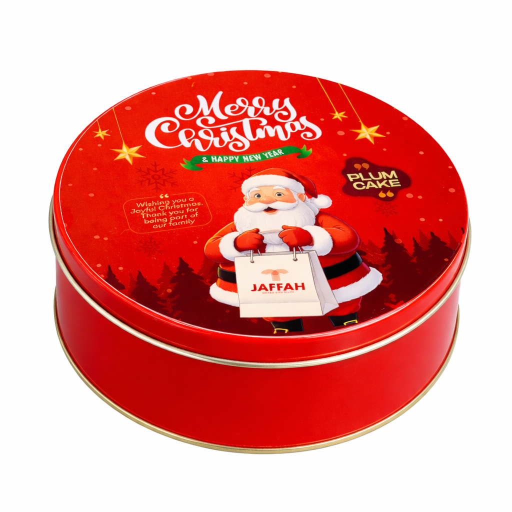 Jaffah Signature Christmas Plum Cake – Premium Tin Pack (400g)